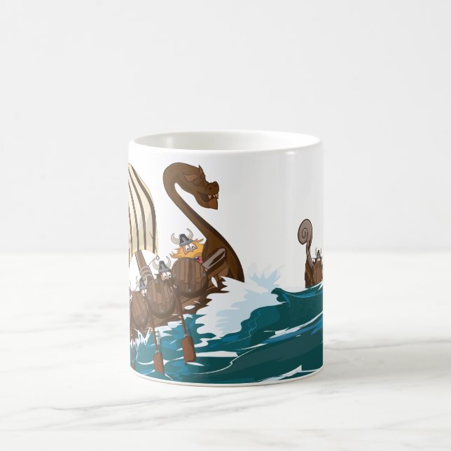 Viking Invasion Fleet Magic Mug (Center)