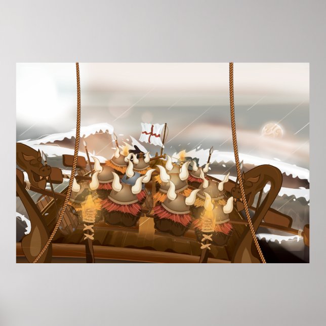 Viking Invasion Fleet Poster (Front)