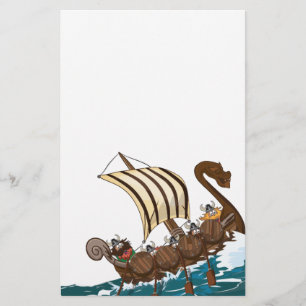 Viking Invasion Fleet Stationery