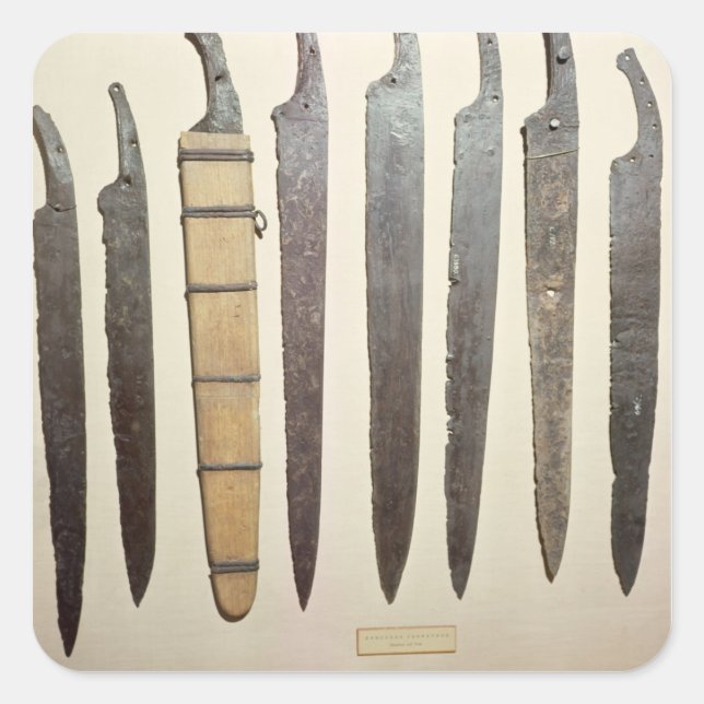 Viking iron blades for swords square sticker (Front)