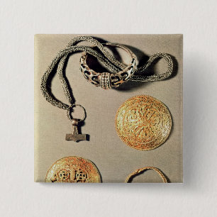 Viking jewellery TtoB LtoR 2 Inch Square Button