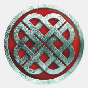 viking knot classic round sticker