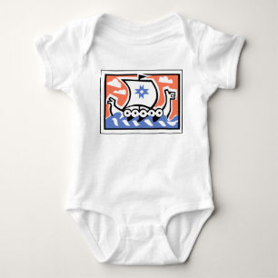 Viking Longboat Baby Bodysuit