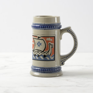 Viking Longboat Beer Stein
