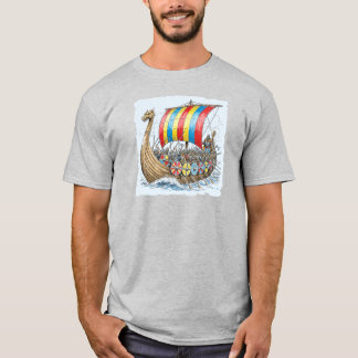 Viking Longboat in colour T-Shirt