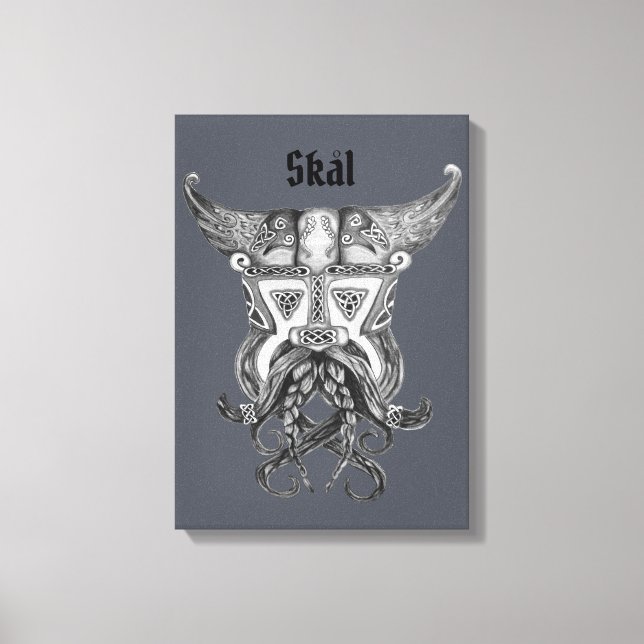 Viking Medieval - Skal Canvas Print (Front)
