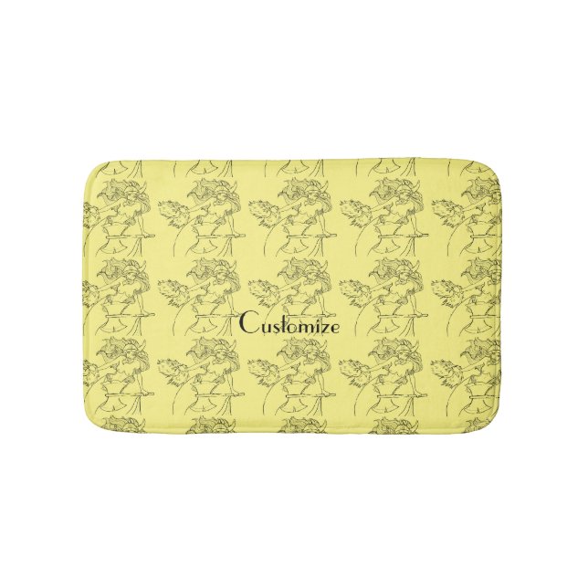Viking Mermaid Warrior Thunder_Cove Bath Mat (Front)