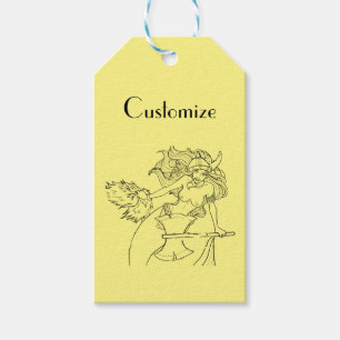 Viking Mermaid Warrior Thunder_Cove Gift Tags
