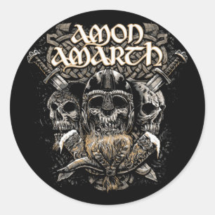 Viking Metal Amon T-ShirtViking Metal Amon Amar T- Classic Round Sticker