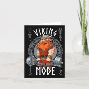 Viking Mode Gym Bodybuilding Card