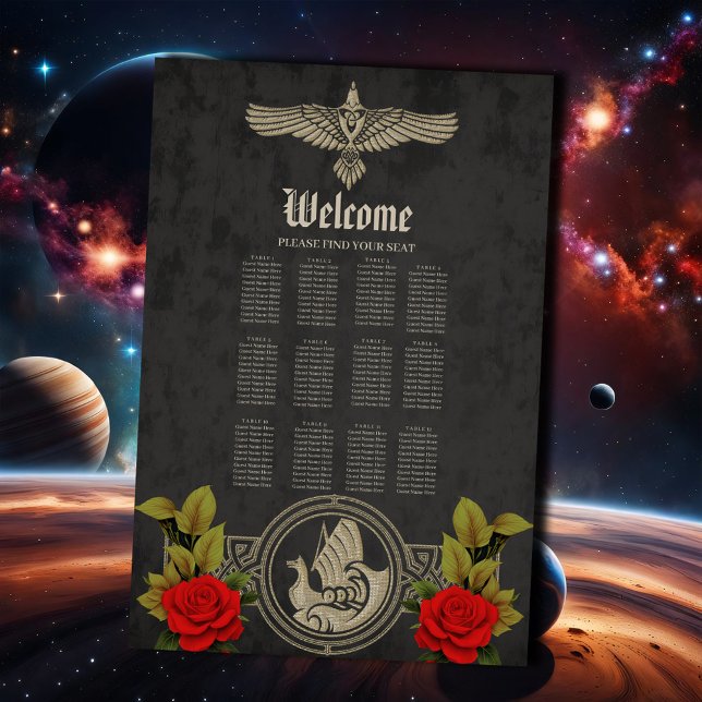 Viking mystical charm with elegant Celtic knots.  Poster (Creator Uploaded)