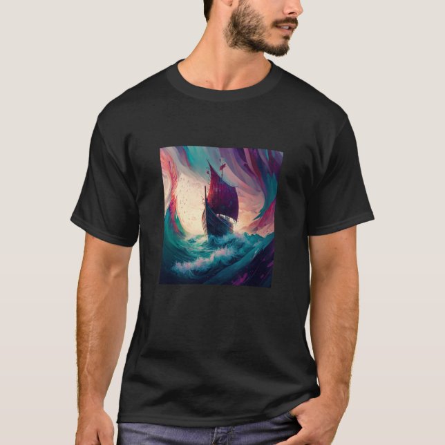 Viking Mythology Norse Nordic Valhalla Viking T-Shirt (Front)
