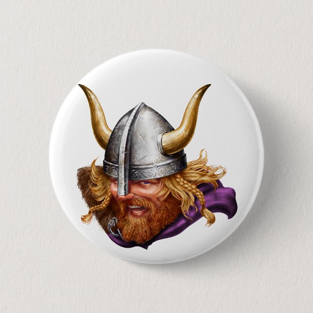 Viking, Norse, Norsemen 2 Inch Round Button (Front)