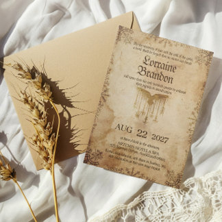 Viking Norse Saga Wedding Invitation