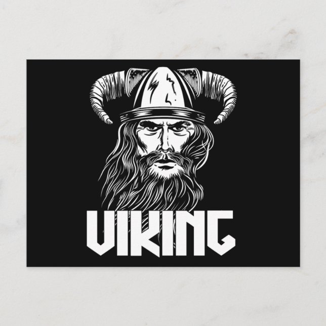 Viking Norse Warrior Scandinavia Valhalla Nordic G Postcard (Front)