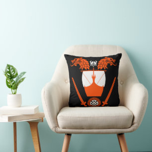 Viking Norsemen Throw Pillow