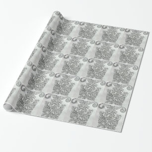 VIKING & OSEBERG KNOTWORK DESIGN WRAPPING PAPER