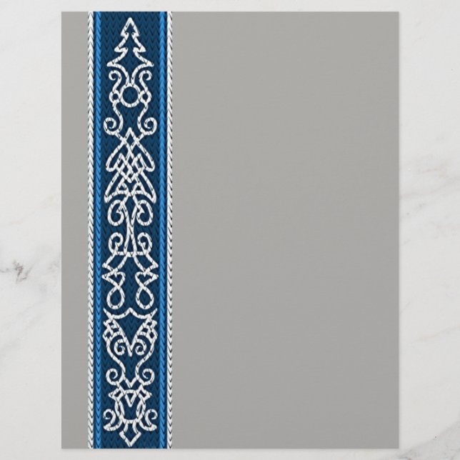 Viking Pattern Blue Flyer (Front)