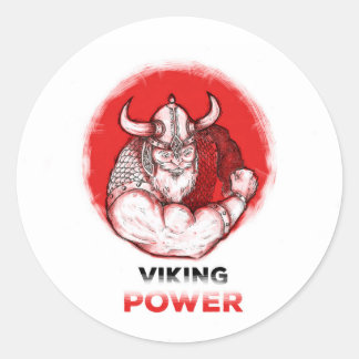 viking power classic round sticker