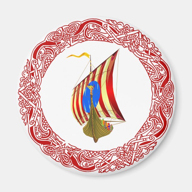 Viking raiders magnet (Front)