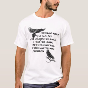 Viking Raven Hugin And Munin T-Shirt