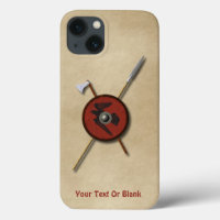 Viking Raven Shield And Weapons