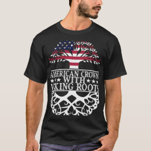 VIKING ROOTS AMERICAN CROWN Nordic Viking Style T-Shirt