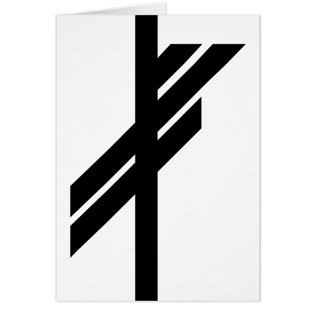 Viking Rune - chance - noir (Devant)
