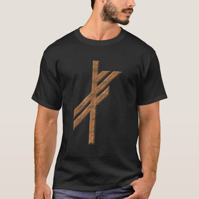 Viking rune - luck - rust T-Shirt (Front)