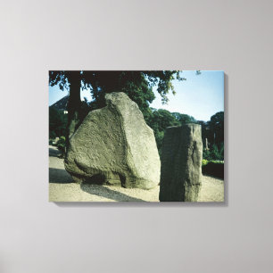 Viking rune stones canvas print
