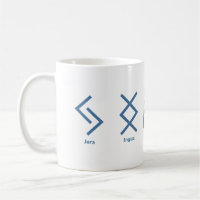 Viking Runes Norse Mythology Navy Geometric