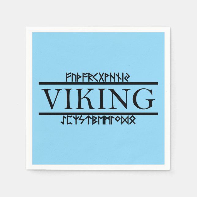 Viking Runes Paper Napkins (Front)