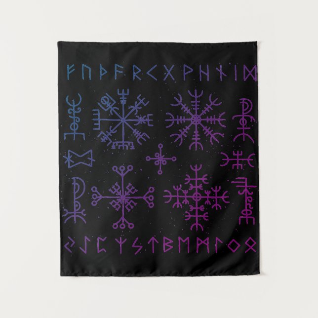 Viking Runes Tapestry (Front)