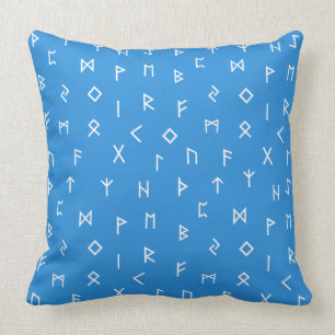 Viking Runes Throw Pillow