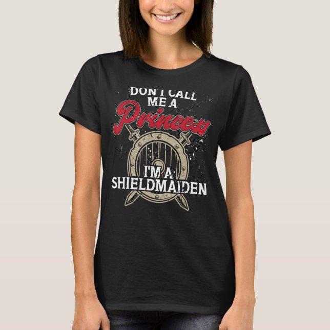 Viking Schildmaid Lagertha Walkure Nordic Mytholog T-Shirt (Front)