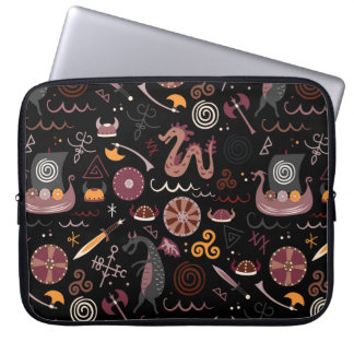 Viking: Seamless, Graphic Design. Laptop Sleeve