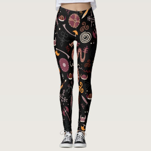 Viking: Seamless, Graphic Design. Leggings