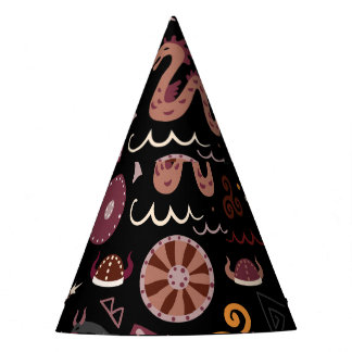 Viking: Seamless, Graphic Design. Party Hat