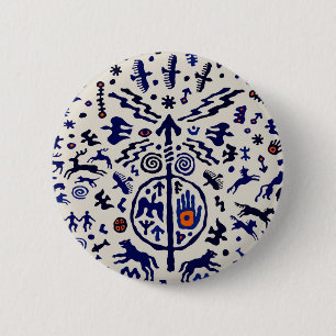 Viking Shaman Ritual Talisman 2 Inch Round Button
