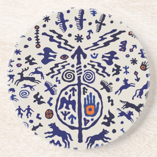 Viking Shaman Ritual Talisman Coaster (Front)