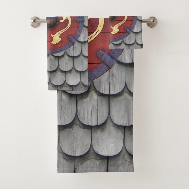 Viking Shield Bath Towel Set (Insitu)