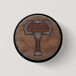 Viking Shield Button -