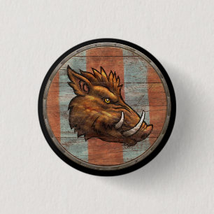 Viking Shield Button - Boar