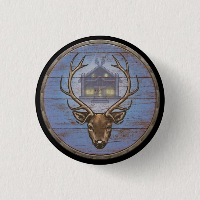 Viking Shield Button - Eikþyrnir (Front)