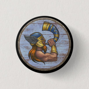 Viking Shield Button - Heimdallr