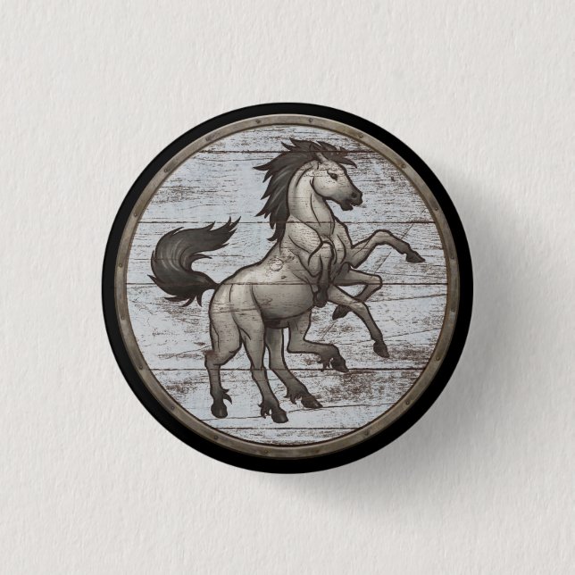 Viking Shield Button - Sleipnir (Front)