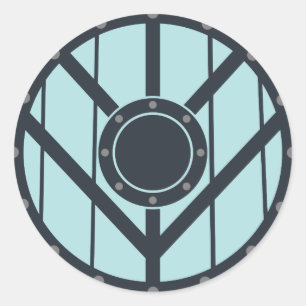 Viking Shield Classic Round Sticker