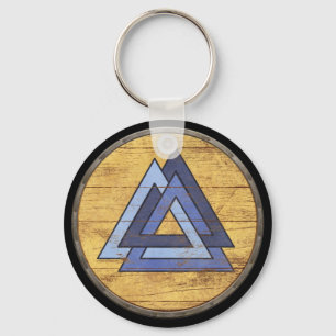 Viking Shield Keychain - Valknut