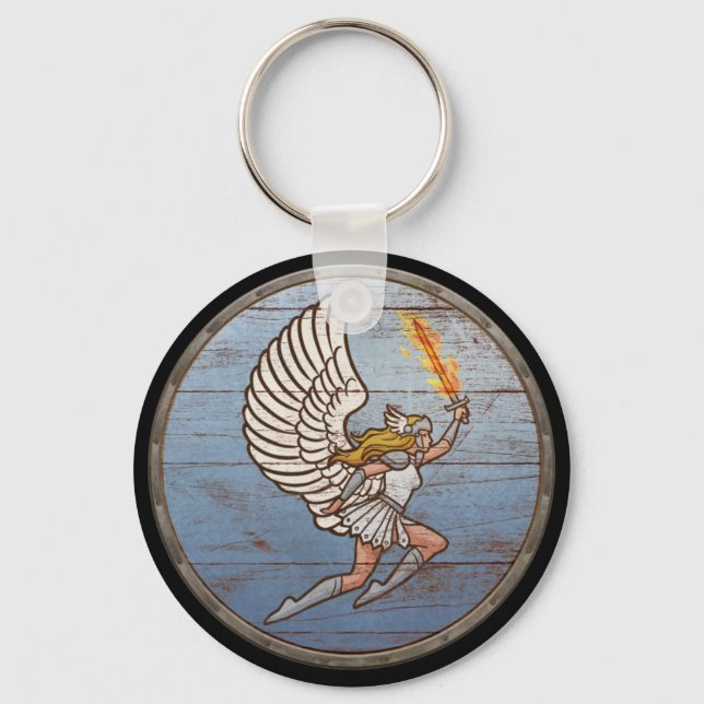 Viking Shield Keychain - Valkyrie (Front)