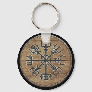 Viking Shield Keychain - Vegvisir